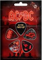 AC/DC - MIXED GUITAR PICKS (SET OF 5)