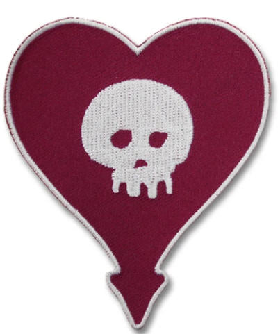 ALKALINE TRIO - HEARTSKULL EMBROIDERED PATCH