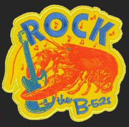 B52'S - ROCK LOBSTER EMBROIDERED PATCH
