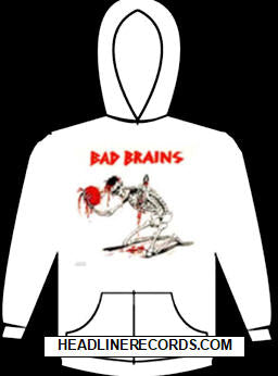 BAD BRAINS - SKULL HOODIE SWEATSHIRT