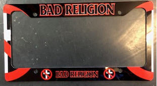 BAD RELIGION - LOGO LICENSE PLATE