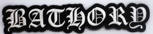 BATHORY - BATHORY DIE CUT BIG EMBROIDERED BACK PATCH