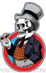 BEN VON STRAWN STICKER - MR BONES STICKER