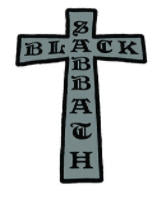 BLACK SABBATH - BLACK SABBATH CROSS CUT OUT EMBROIDERED PATCH