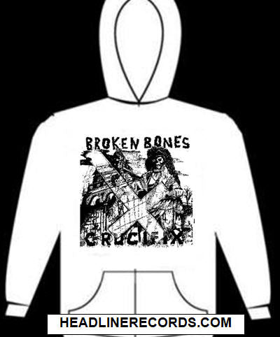 BROKEN BONES - CRUCIFIX HOODIE SWEATSHIRT