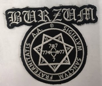 BURZUM - FRATERNITATIS CUT OUT EMBROIDERED PATCH