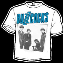 BUZZCOCKS - BAND WHITE TEE SHIRT