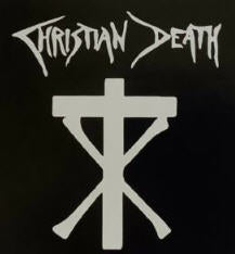CHRISTIAN DEATH - CHRISTIAN DEATH W/ LOGO STICKER