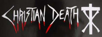 CHRISTIAN DEATH - CHRISTIAN DEATH W/ LOGO (BUMPER) STICKER