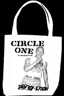 CIRCLE ONE - DESTROY EXXON TOTE BAG