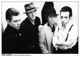 CLASH - BAND PICTURE GLASGOW 1980 POSTER