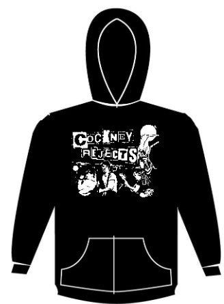 COCKNEY REJECTS - BAND PICTURE HOODIE SWEATSHIRT
