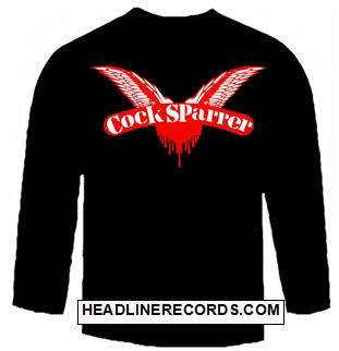 COCK SPARRER - LOGO LONG SLEEVE TEE SHIRT