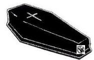 EMBROIDERED PATCH - COFFIN PATCH