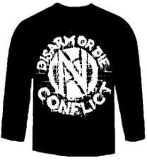 CONFLICT - DISARM OR DIE LONG SLEEVE TEE SHIRT