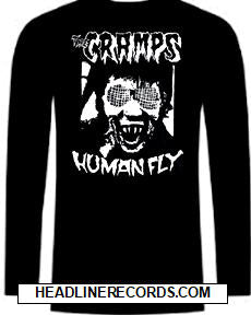 CRAMPS - HUMAN FLY TEE SHIRT LONG SLEEVE TEE SHIRT