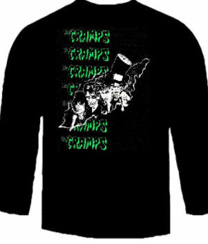 CRAMPS - YOU'LL NEVER CHANGE ME (CARTOON) LONG SLEEVE TEE SHIRT