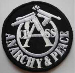 CRASS - ANARCHY & PEACE EMBROIDERED PATCH