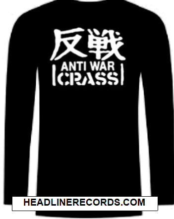CRASS - ANTI WAR LONG SLEEVE TEE SHIRT