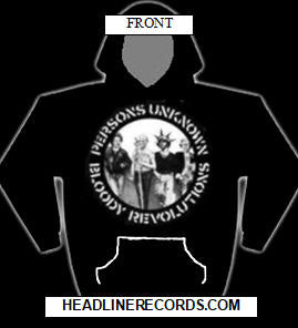 CRASS - PERSONS UNKNOWN HOODIE SWEATSHIRT