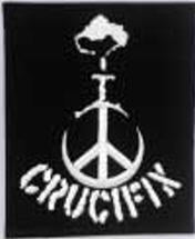CRUCIFIX - LOGO EMBROIDERED PATCH
