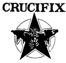 CRUCIFIX - STAR W/ GUY WHO'S CRYING STICKER