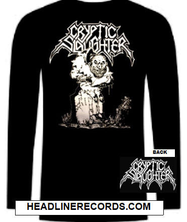 CRYPTIC SLAUGHTER - RIP LONG SLEEVE TEE SHIRT