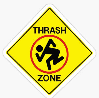 D.R.I - THRASH ZONE STICKER