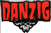 DANZIG - LOGO W/ SKULL DIE CUT BIG STICKER