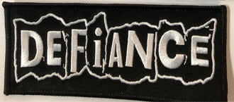 DEFIANCE - DEFIANCE EMBROIDERED PATCH