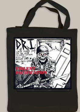 D.R.I - VIOLENT PACIFICATION TOTE BAG