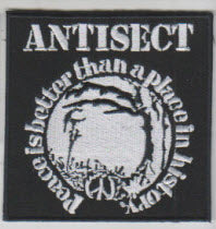 ANTISECT - PEACE IS BETTERTHAN A PLACE IN HISTORY EMBROIDERED PATCH