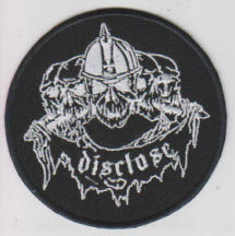 DISCLOSE - 5 SKULLS EMBROIDERED PATCH