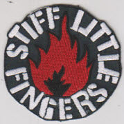 STIFF LITTLE FINGERS - STIFF LITTLE FINGERS EMBROIDERED PATCH