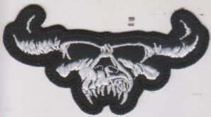 DANZIG - SKULL CUT OUT EMBROIDERED PATCH