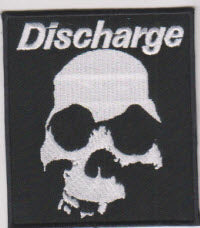 DISCHARGE - SKULL EMBROIDERED PATCH