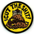 EMBROIDERED PATCH - CUT THE SHIT PATCH