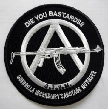 GISM - DIE YOU BASTARDS (AK47) EMBROIDERED PATCH