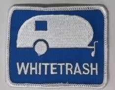 EMBROIDERED PATCH - WHITE TRASH PATCH