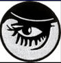 EMBROIDERED PATCH - DROOG CLOCKWORK EYE CLOSE UP PATCH