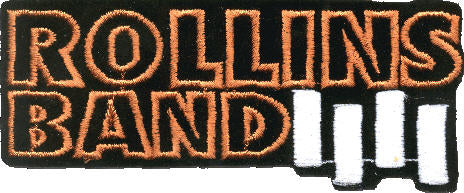 ROLLINS BAND - ROLLINS BAND W/ BLACK FLAG BARS EMBROIDERED PATCH