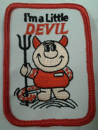 EMBROIDERED PATCH - I'M A LITTLE DEVIL PATCH