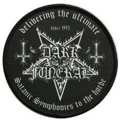 DARK FUNERAL - DELIVERING THE ULTIMATE SATANIC EMBROIDERED PATCH