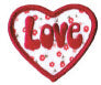 EMBROIDERED PATCH - LOVE HEART PATCH