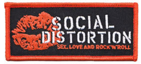 SOCIAL DISTORTION - LIP EMBROIDERED PATCH