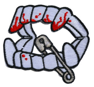 EMBROIDERED PATCH - VAMP TEETH PATCH