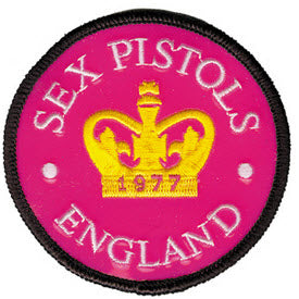 SEX PISTOLS - 77 CROWN EMBROIDERED PATCH