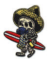 EMBROIDERED PATCH - KRUSE EL BORRACHO SURFER PATCH