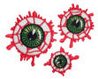 EMBROIDERED PATCH - SET OF 3 EYEBALLS PATCH