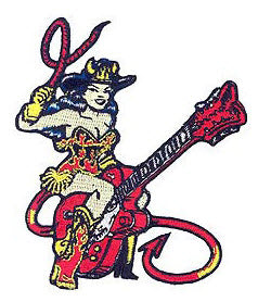 EMBROIDERED PATCH - VINCE RAY GUITAR GIRL